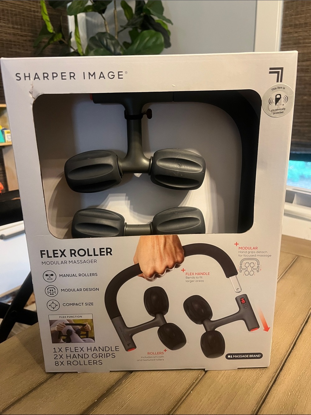 Sharper Image Flex Roller Modular Massager - Gray and Black